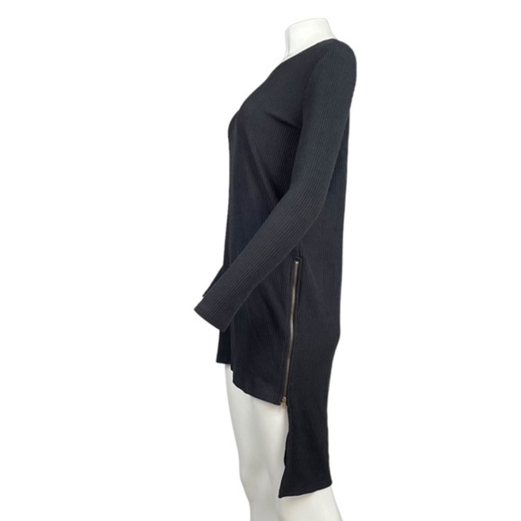 Ribbed Sweater Dress Black - Picture 2 of 3